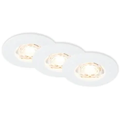 LED-Einbauleuchten-Set 'Kulana Mini' weiß Ø 6,5 cm 3,6W 350 lm 3 Stück