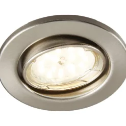 LED-Einbauleuchten-Set nickelfarben Ø 8,6 cm 3 Stück