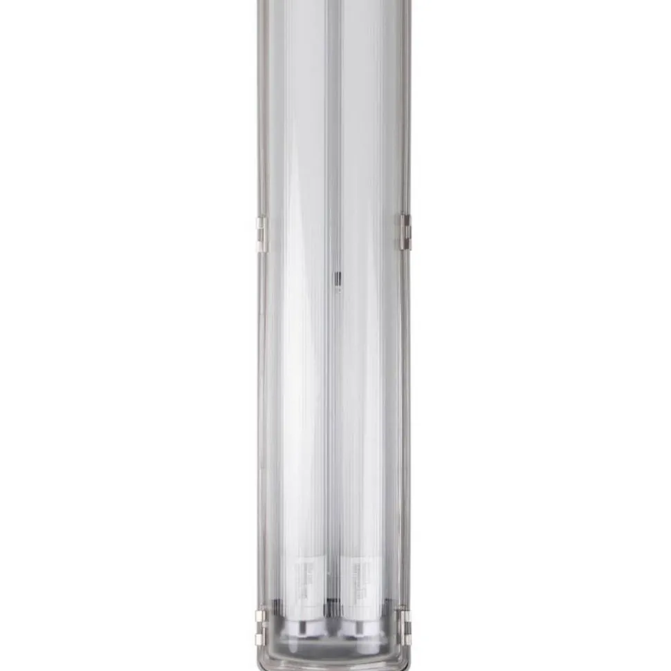 LED-Feuchtraumleuchte grau 2 x 10 W 1800 lm G13 4000 K IP 65