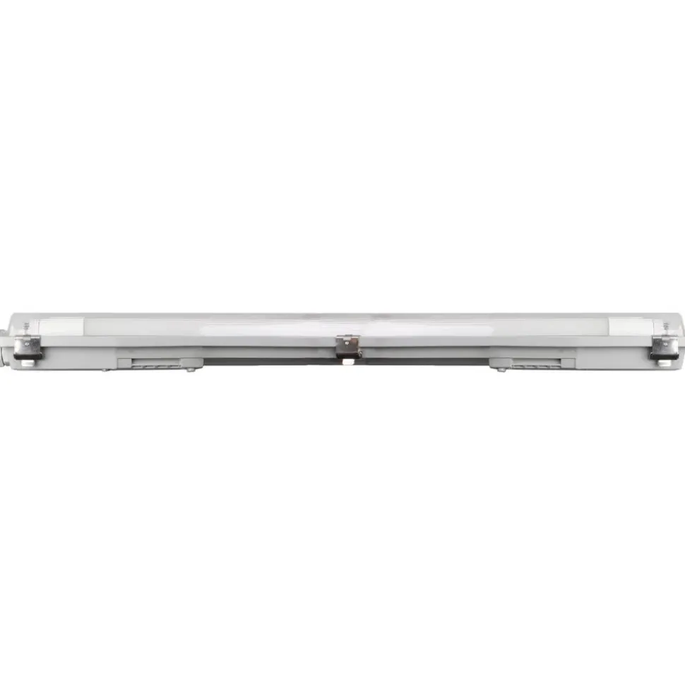 LED-Feuchtraumleuchte grau 2 x 10 W 1800 lm G13 4000 K IP 65
