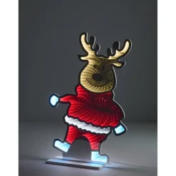 LED-Figur Elch mit Timer 165 LEDs 85 cm