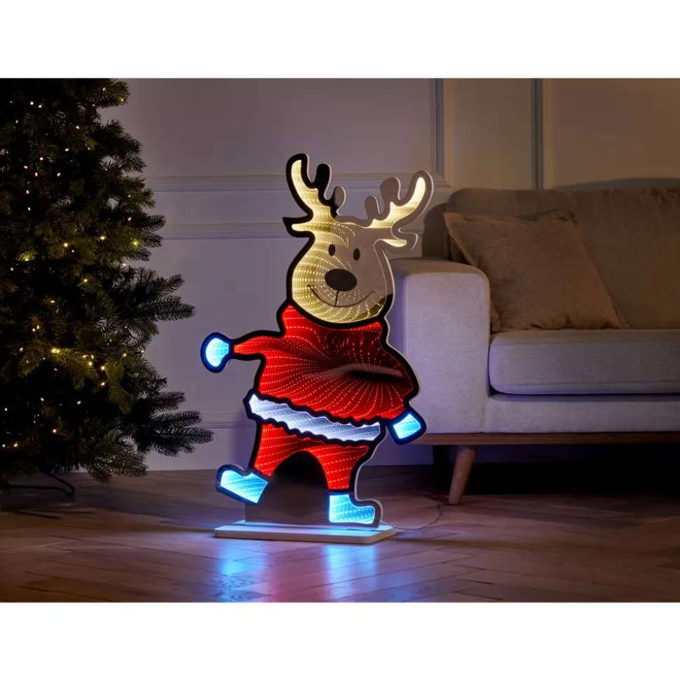 LED-Figur Elch mit Timer 165 LEDs 85 cm