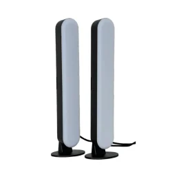 LED-Gaming-Leuchten 26,5 cm mit USB-Anschluss und Fernbedienung, 2 Stück