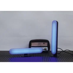 LED-Gaming-Leuchten 26,5 cm mit USB-Anschluss und Fernbedienung, 2 Stück