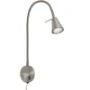 LED-Leseleuchte 'Tusa' nickel matt 45 x 8 x 20,5 cm 400 lm