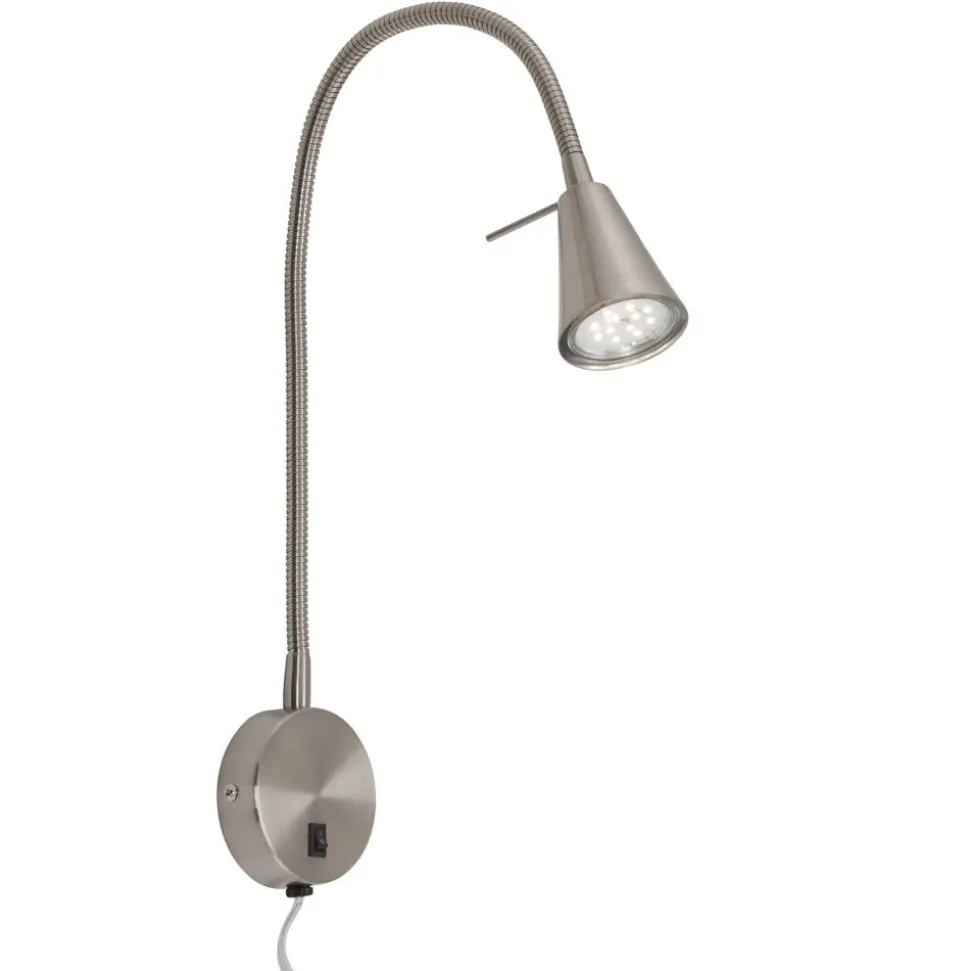 LED-Leseleuchte 'Tusa' nickel matt 45 x 8 x 20,5 cm 400 lm