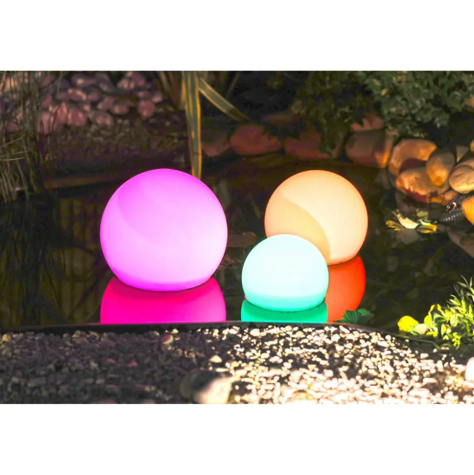 LED-Leuchtkugel 'MultiBright' schwimmend Ø 30 cm