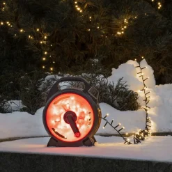 LED-Lichterkette mit Aufroller 400 LEDs bernsteinfarben 1878 cm