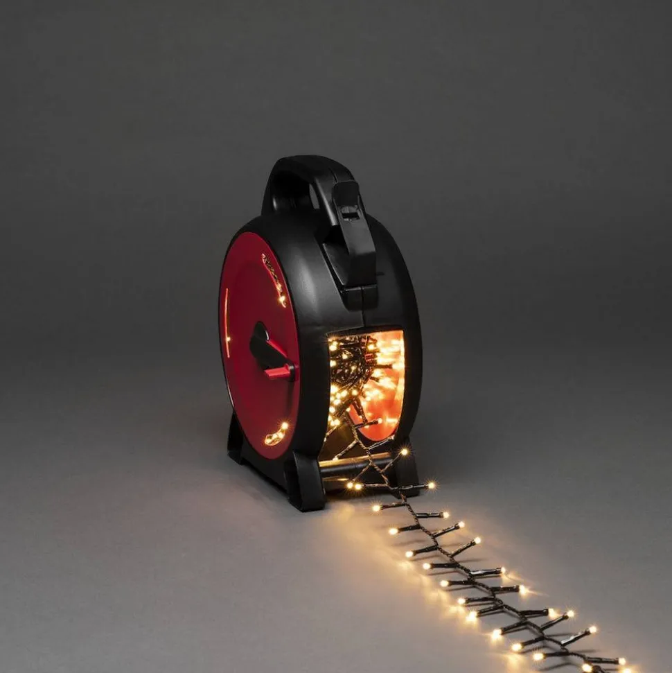 LED-Lichterkette mit Aufroller 400 LEDs bernsteinfarben 1878 cm