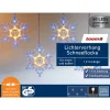 LED-Lichtervorhang 'Schneeflocke' 60 LEDs warmweiß/blau 120 cm