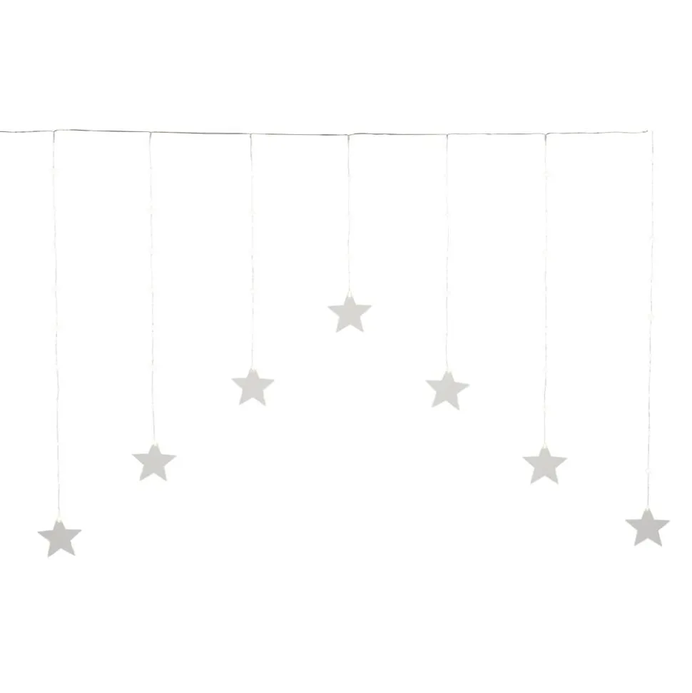 LED-Lichtervorhang 'Stern' 52 LEDs warmweiß 150 cm