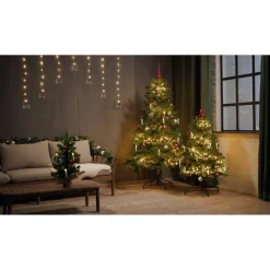 LED-Lichtervorhang 'Stern' 52 LEDs warmweiß 150 cm