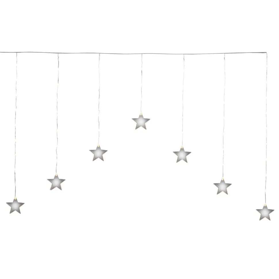 LED-Lichtervorhang 'Stern' 52 LEDs warmweiß 150 cm