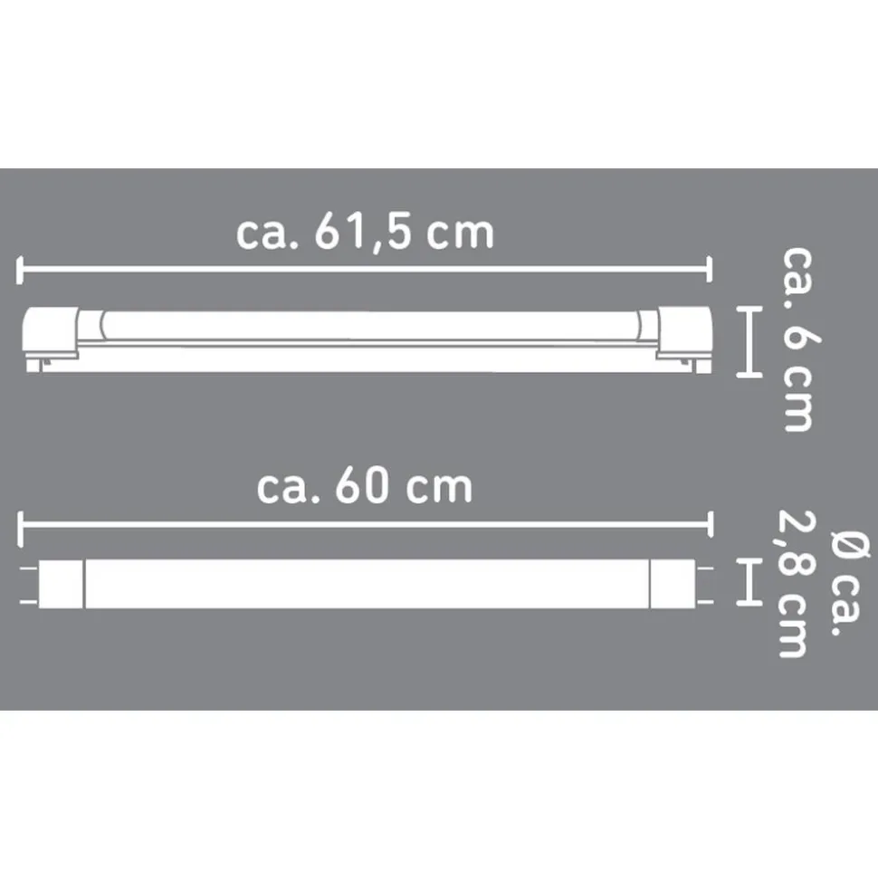 LED-Lichtleiste weiß 9 W G13 990 lm 61,5 cm