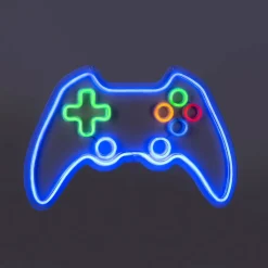 LED-Neon-Bild 'Gamer' mehrfarbig 60 x 40 x 1,5 cm