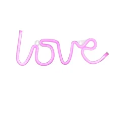 LED-Neon-Bild 'Love' mehrfarbig 34,3 x 12,5 x 2 cm