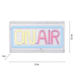 LED-Neon-Bild 'On Air' mehrfarbig 23 x 12,7 x 4 cm