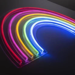 LED-Neon-Bild 'Rainbow' mehrfarbig 63 x 32 x 1,5 cm