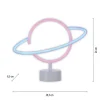 LED-Neon-Bild 'Saturn' mehrfarbig 30 x 24 x 8,5 cm