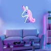 LED-Neon-Bild 'Unicorn' mehrfarbig 33 x 33 x 1,8 cm