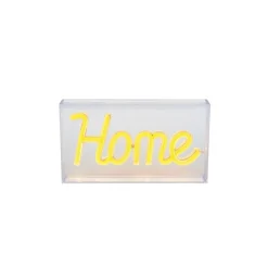 LED-Neon-Leuchtbox 'Home' 23 x 12,7 cm