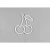 LED-Neon-Wandleuchte 'Cerise' transparent 19,5 x 22 x 1,6 cm