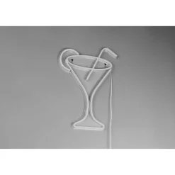 LED-Neon-Wandleuchte 'Cheers' transparent 32,5 x 43 x 1,6 cm