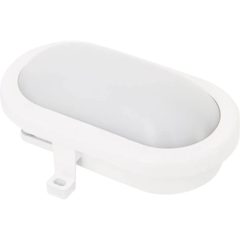 LED-Ovalarmatur 230 V weiß
