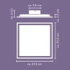 LED-Panelleuchte 'Lena' weiß 18 W 2000 lm 30 x 30 cm