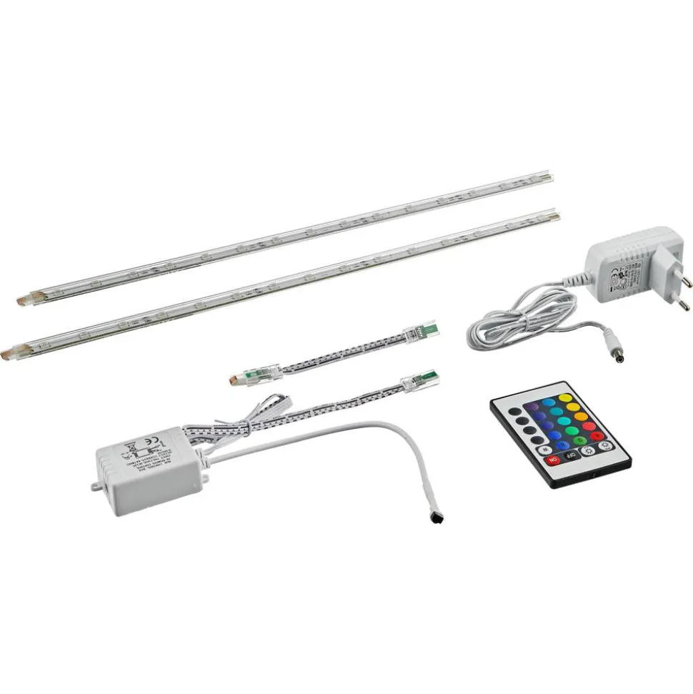 LED-Profilschienen Farbwechsel 8,5 W 15 LEDs 2 Stück