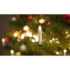 LED-Schaftkerzen 10 LEDs warmweiß Ø 1,7 x 10,5 cm 10 Stück