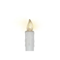 LED-Schaftkerzen-Erweiterungs-Set 5 LEDs warmweiß Ø 1,7 x 10,5 cm 5 Stück