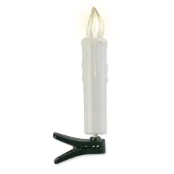 LED-Schaftkerzen-Erweiterungs-Set 5 LEDs warmweiß Ø 1,7 x 10,5 cm 5 Stück