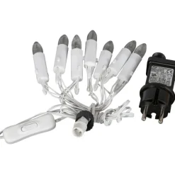 LED-Schaftlichterkette 7 LEDs warmweiß