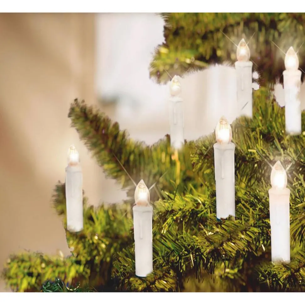 LED-Schaftlichterkette 25 LEDs warmweiß 1680 cm