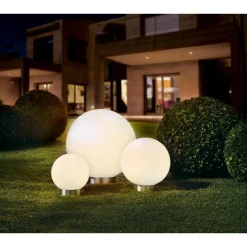 LED-Solarkugel 'Marla' weiß Ø 15 cm