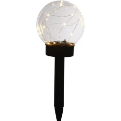 LED-Solarkugel transparent Ø 15 x 44 cm
