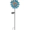 LED-Solarspieß Windspiel blau 92 cm