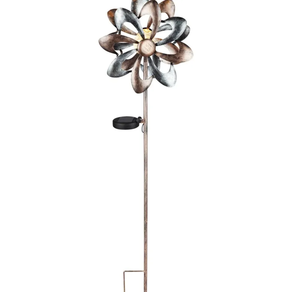 LED-Solarspieß Windspiel silber 92 cm