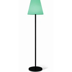 LED-Solar-Stehleuchte RGB Edelstahl schwarz Ø 34,5 x 150 cm