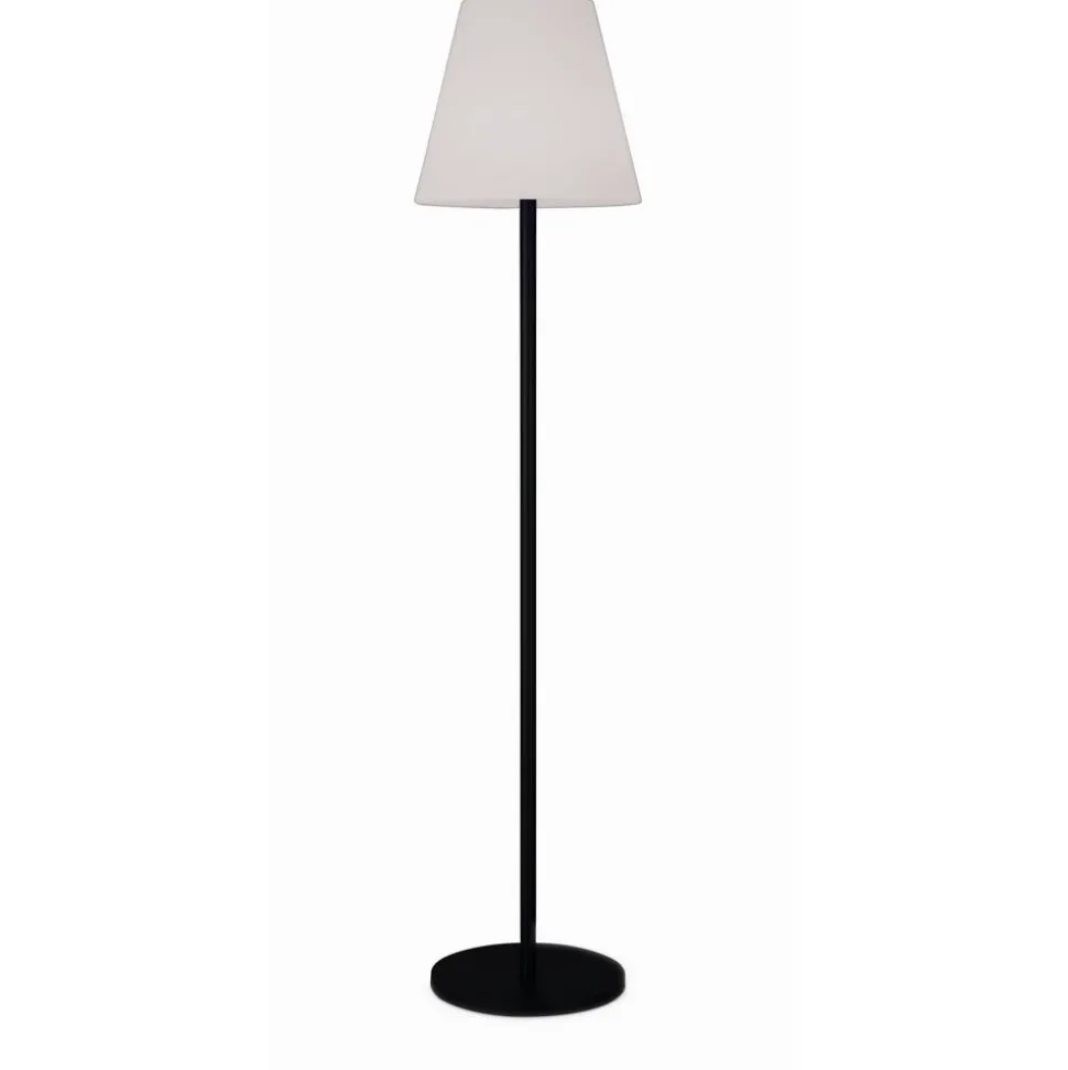 LED-Solar-Stehleuchte RGB Edelstahl schwarz Ø 34,5 x 150 cm