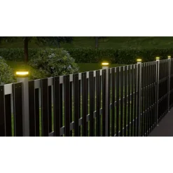 LED-Solar-Zaunleuchte 13,7 x 6,2 cm