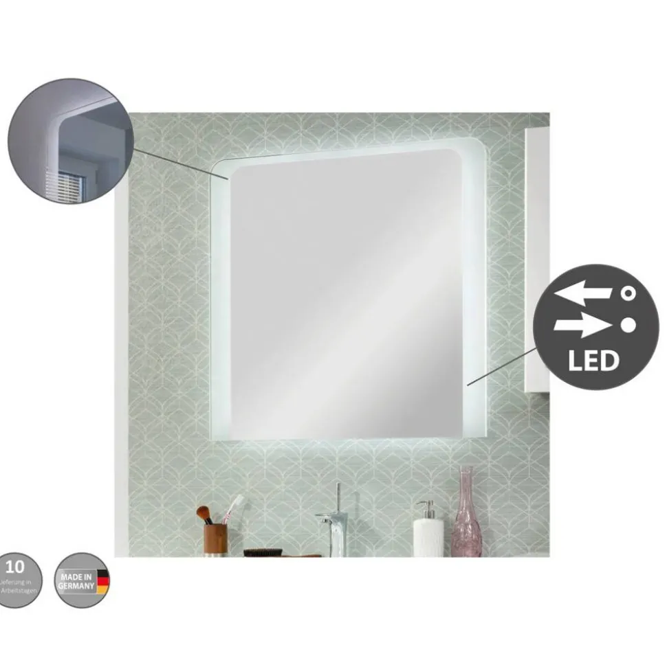 LED-Spiegel 'MILANO' 100 x 80 x 3 cm