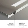 LED-Spiegel 'Silver Elegance' mit Uhr 80 x 60 cm