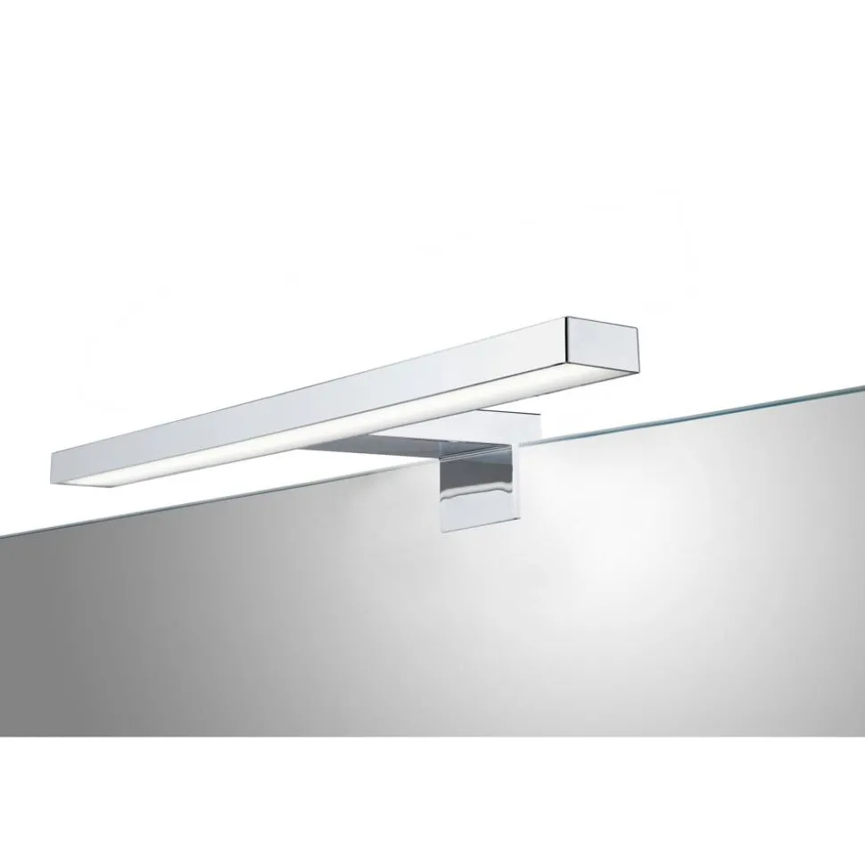 LED-Spiegelleuchte 'Faro' chromfarben 30 x 10 cm