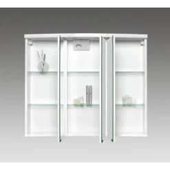 LED-Spiegelschrank 'Ancona' weiß Hochglanz 82,5 x 69,1 x 25 cm