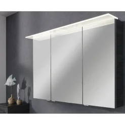 LED-Spiegelschrank 'B.Perfekt' braun glänzend 100 x 69,4 x 15,2 cm