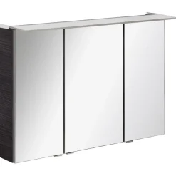 LED-Spiegelschrank 'B.Perfekt' braun glänzend 100 x 69,4 x 15,2 cm
