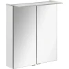 LED-Spiegelschrank 'B.Perfekt' weiß 60 x 69,4 x 15,2 cm