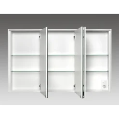 LED-Spiegelschrank 'KHX' anthrazit Hochglanz 120,4 x 74 x 14,2 cm